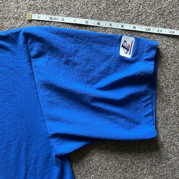 Logo Athletic Vintage 1996 NFL Giants Single Stitch Blue Short Sleeve T Shirt XL - Picture 11 of 11